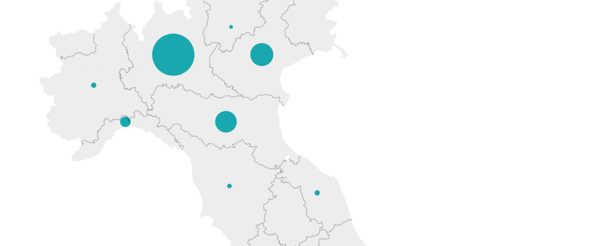 Coronavirus mappa contagi italia
