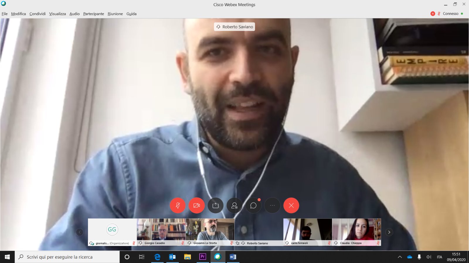 Il secondo webinar di Roberto Saviano