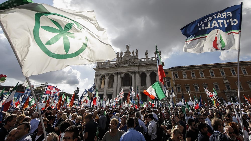 salvini meloni confronto