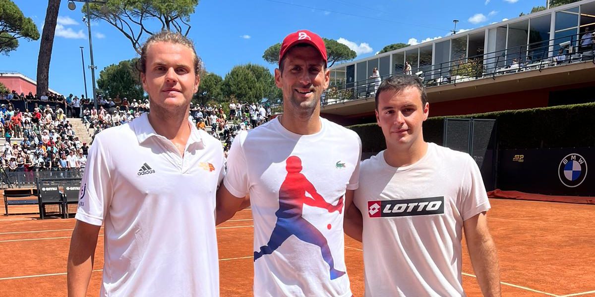 Edoardo De Filippo e Novak Djokovic