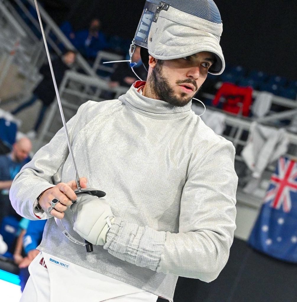 La sciabola di Luca Curatoli, pilastro del team azzurro