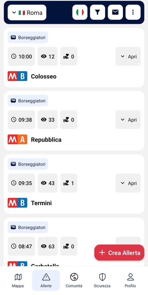 A Roma arriva un'app per riconoscere i borseggiatori in metro