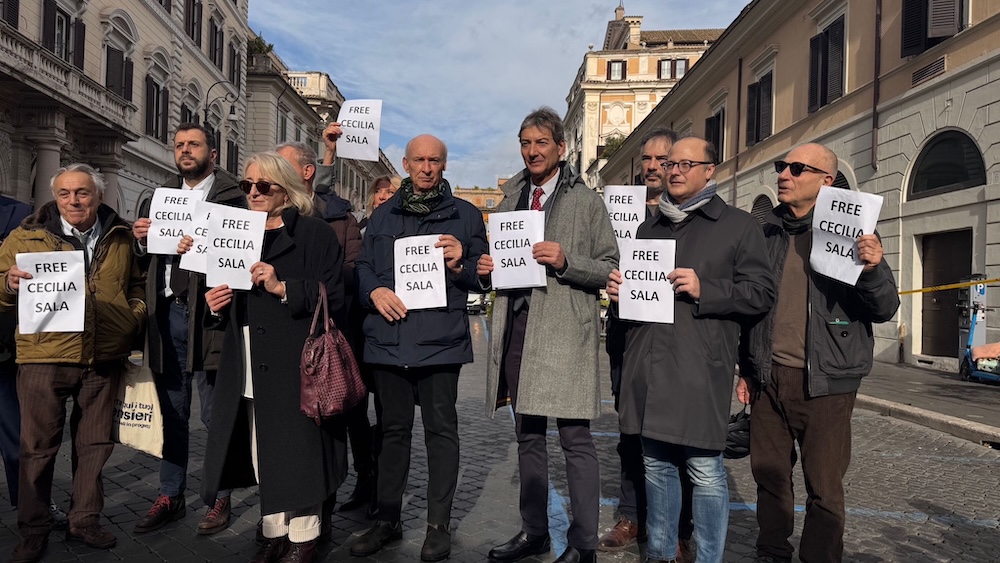 sit-in rome cecilia sala