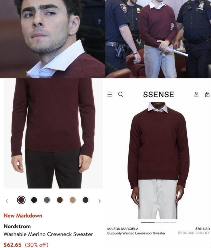 Da Maduro a Mangione: l’estetica dei criminali su Vinted