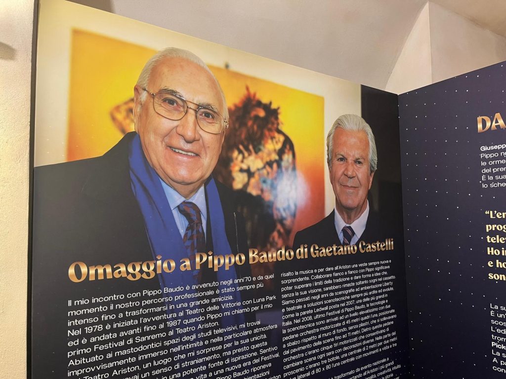 Sul palco con Pippo Baudo: la mostra che fa rivivere la storia