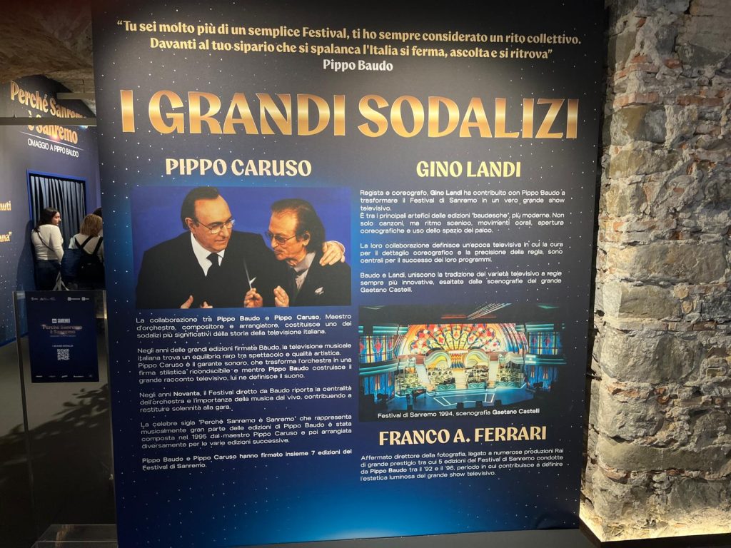 Sul palco con Pippo Baudo: la mostra che fa rivivere la storia