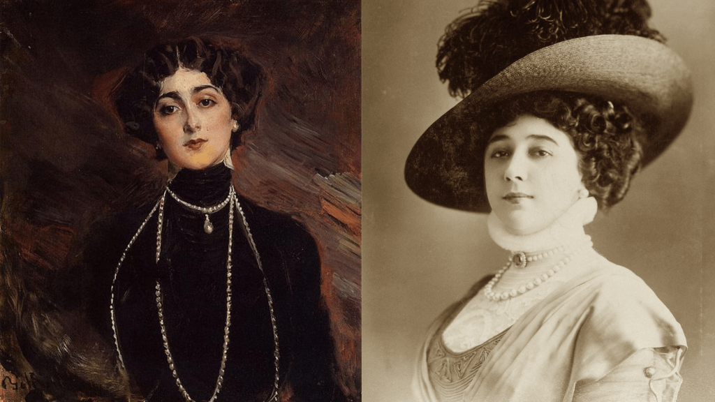 Lina Cavalieri di Giovanni Boldini e La Bella Otero Jean Reutlinge