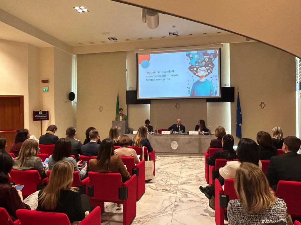 Convegno "Equilibri mentali nell’era del troppo: tra infobulimia, overload e nuove competenze”, promosso da APOI (Associazione Professional Organizers Italia) e AIF (Associazione Italiana Formatori)