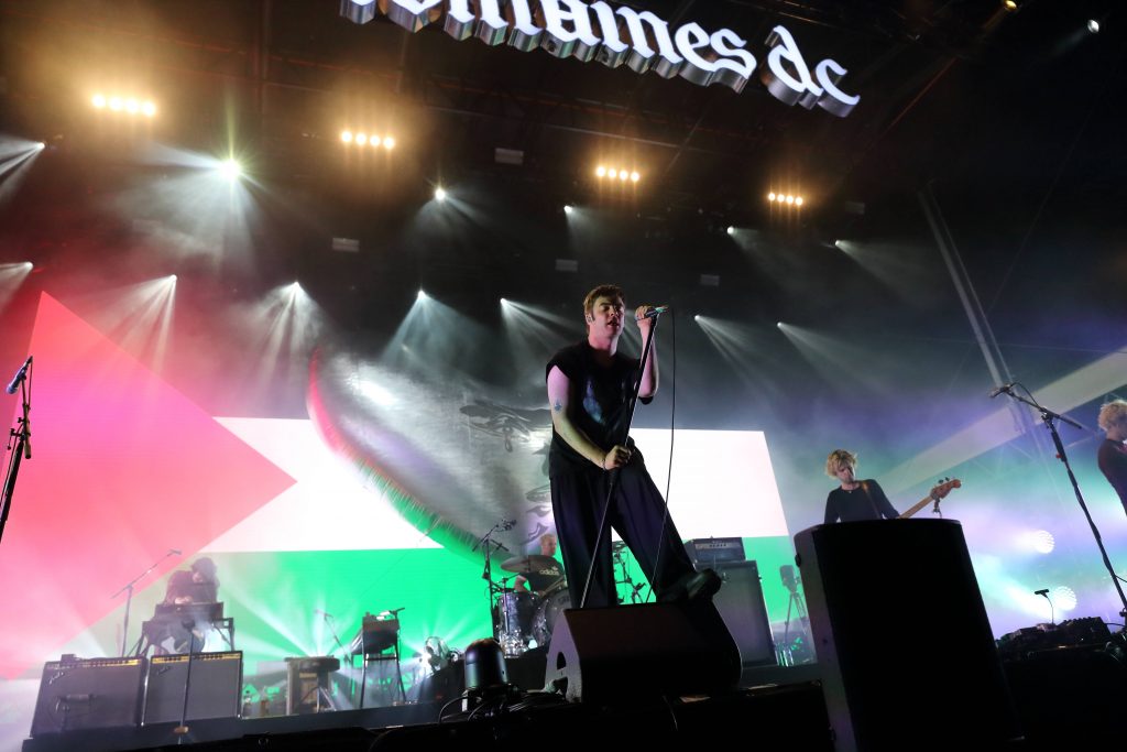 Fontaines D.C. concerto bandiera Palestina